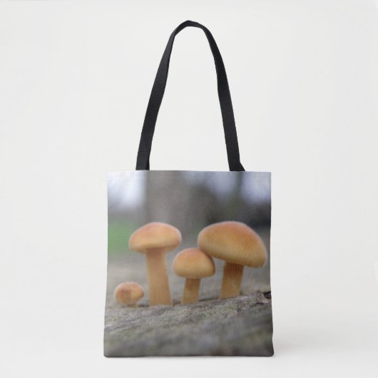 Kleine Toadstools Macro Canvas tas (Voorkant)