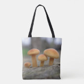 Kleine Toadstools Macro Canvas tas (Achterkant)