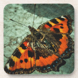 Kleine tortoiseshel Butterfly Bier Onderzetter