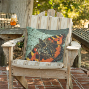 Kleine tortoiseshel Butterfly Buitenkussen