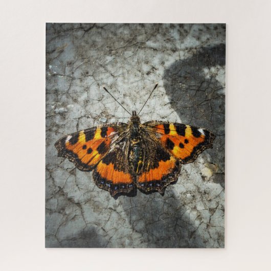 kleine tortoiseshelvlinder legpuzzel (Verticaal)