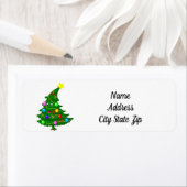 KLEINE TREE *CHRISTMAS* ADRES ETIKET (Insitu)