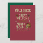 Kleine troost en grote ontvangst kaart (Voorkant / Achterkant)