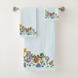  kleine tuin bloemen grens bad handdoek