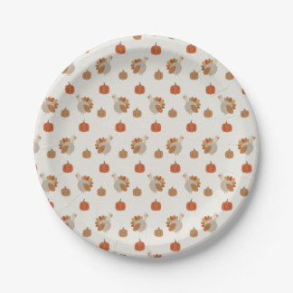 Kleine Turkije Papieren Borden - Thanksgiving Deco Bordje