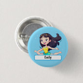 Kleine turnast-Button met aangepaste diameter Ronde Button 3,2 Cm (Voorkant /achterkant)