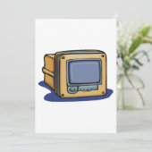 Kleine tv-set kaart (Staand voorkant)