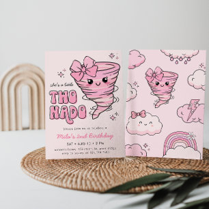 Kleine Twonado Roze Tornado 2e Verjaardag Kaart