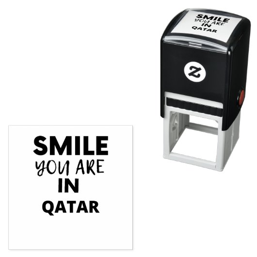 KLEINE U BENT IN QATAR  ZELFINKTENDE STEMPEL (In situ)