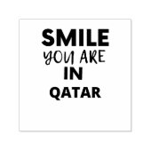 KLEINE U BENT IN QATAR  ZELFINKTENDE STEMPEL (Design)