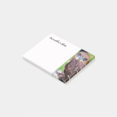 Kleine uil Post-It Notes (Schuin)