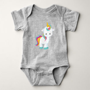 Kleine Unicorn, Cute Unicorn, Magic Unicorn Romper