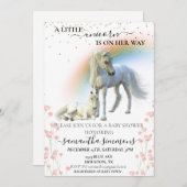 Kleine Unicorn op weg naar regenboogvlies Kaart (Voorkant / Achterkant)