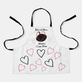 Kleine Valentijn Apron voor de  Lover Schort