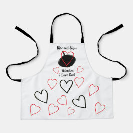 Kleine Valentijn Apron voor de  Lover Schort