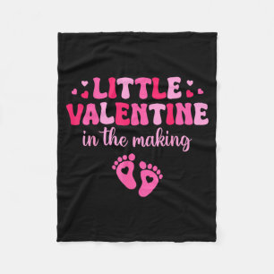 Kleine Valentijn in de maak Valentijnsdag zwangers Fleece Deken