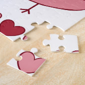 Kleine Valentijn kuiken aangepaste puzzel Legpuzzel (Zijkant)