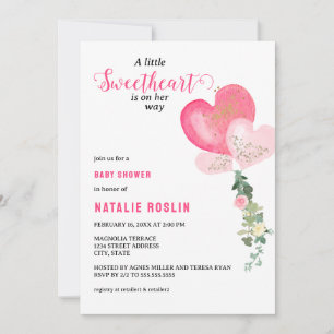 Kleine Valentijnse Baby showers Kaart