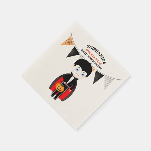 Kleine Vampier Halloween Party Servet (Hoek)