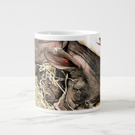 KLEINE VARKENS EXTRA GROTE BEKER (Voorkant)