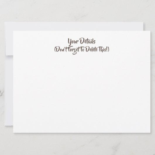 KLEINE VARKENS-uitnodiging (Achterkant)