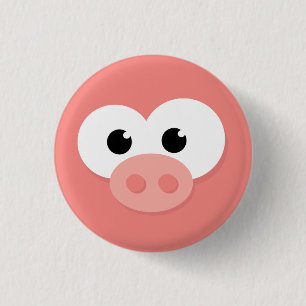  Kleine Varkenspijn. Ronde Button 3,2 Cm