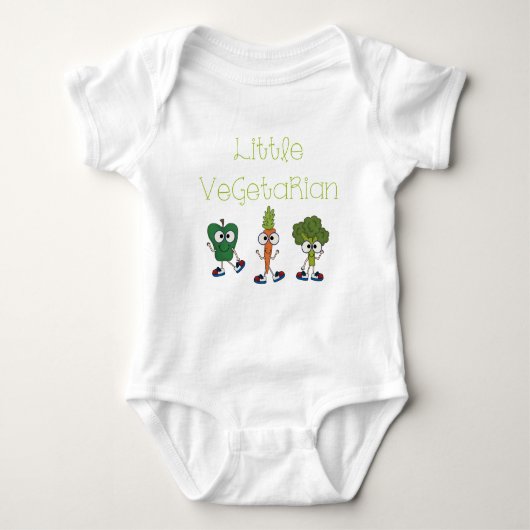 Kleine vegetariër romper (Voorkant)