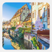 Kleine Venetië, Colmar Vierkante Sticker (Voorkant)