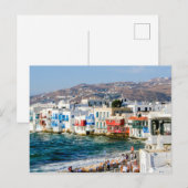 Kleine Venetië, Mykonos Island. Briefkaart (Voorkant / Achterkant)