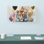 Kleine verjaardag Tiger Banner (Beurs)