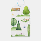 Kleine Verkenner Bos Wandelen Baby Shower Cadeaulabel (Achterkant)