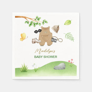 Kleine Verkenner Bos Woud Wandelen Baby Borrel Servet