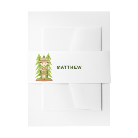 Kleine verkenner uitnodigingen wikkel (Voorkant Voorbeeld)