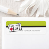 KLEINE VERPAKKING PRODUCTLABELS :: met liefde gema Etiket (Insitu)