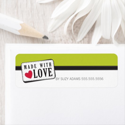 KLEINE VERPAKKING PRODUCTLABELS :: met liefde gema Etiket (Insitu)