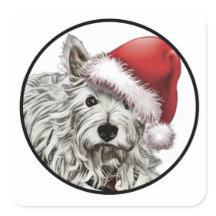 Kleine vierkante stickers _ Koji Santa