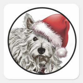 Kleine vierkante stickers _ Koji Santa