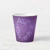 Kleine Violet Roos Latte Mok (Voorkant)