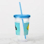 Kleine vis Big Fish Funny Acryl Drinkbeker (Links)