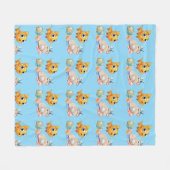 Kleine Vis Fleece Deken (Voorkant (Horizontaal))