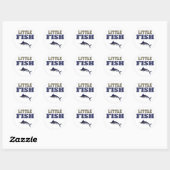 KLEINE VIS RONDE STICKER (Vel)