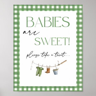 Kleine Visser Baby Shower Baby's zijn Schattig Poster