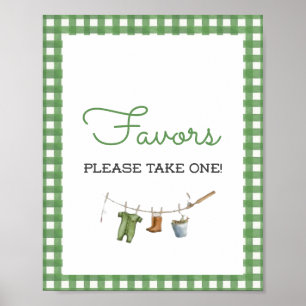 Kleine Visser Baby Shower Favoren Poster