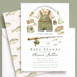 Kleine Visser Baby Shower Uitnodiging