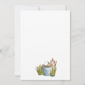 Kleine Visser Vist Baby shower Uitnodiging (Achterkant)