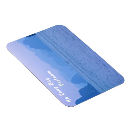 Kleine vissersboot in Ha Long Bay - Vietnam, Azië Magneet (Rechterzijde)