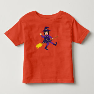 Kleine vliegende heks kinder shirts