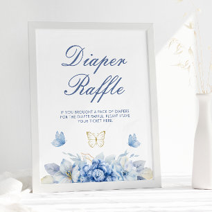 Kleine Vlinder Luier Raffle Baby shower Poster