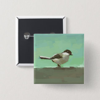 Kleine Vogel Kunst Vierkante Button 5,1 Cm