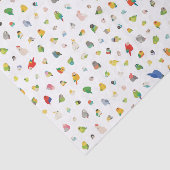 Kleine vogel Loafs Tissuepapier (Detail)